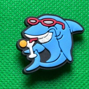 🌼 (5/$10 or 10/$15) NEW “Cool Shark” Croc Charm Collection Vacation Shark